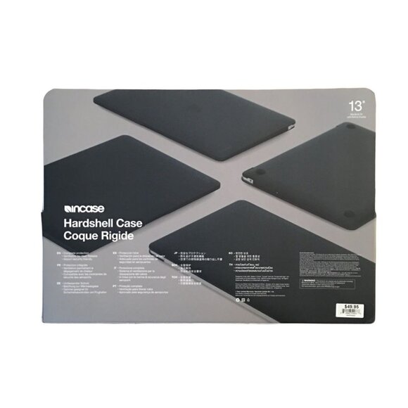 Incase 13" Hardshell Case Coque Rigide Protective Cover For MacBook Laptop Black - Picture 2 of 5
